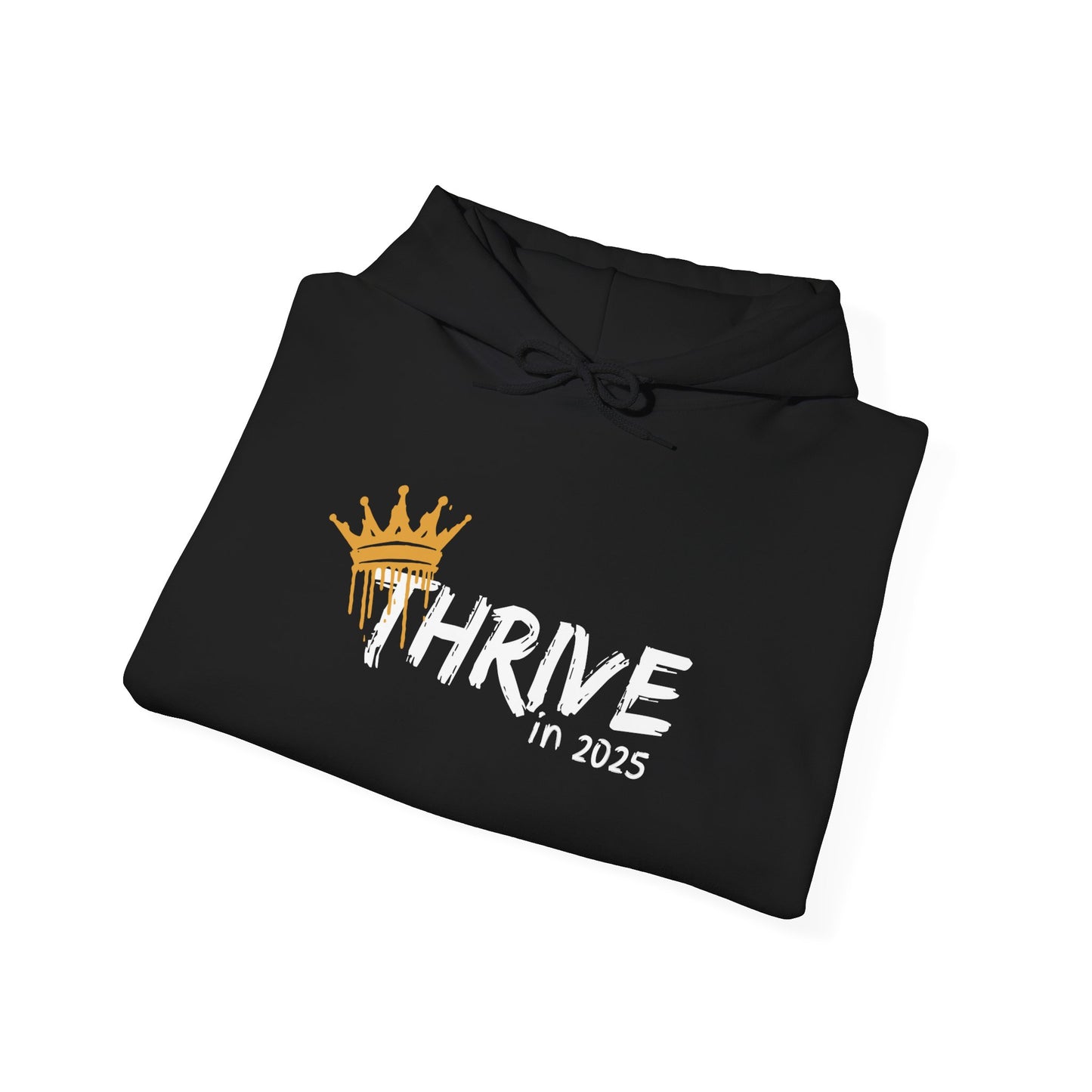 Black Thrive in 2025 Heavy Blend™ Hooded Sweatshirt