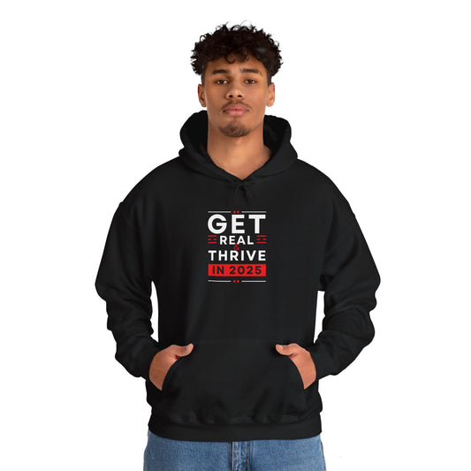 GET REAL & THRIVE in 2025  Heavy Blend™ Hooded Sweatshirt