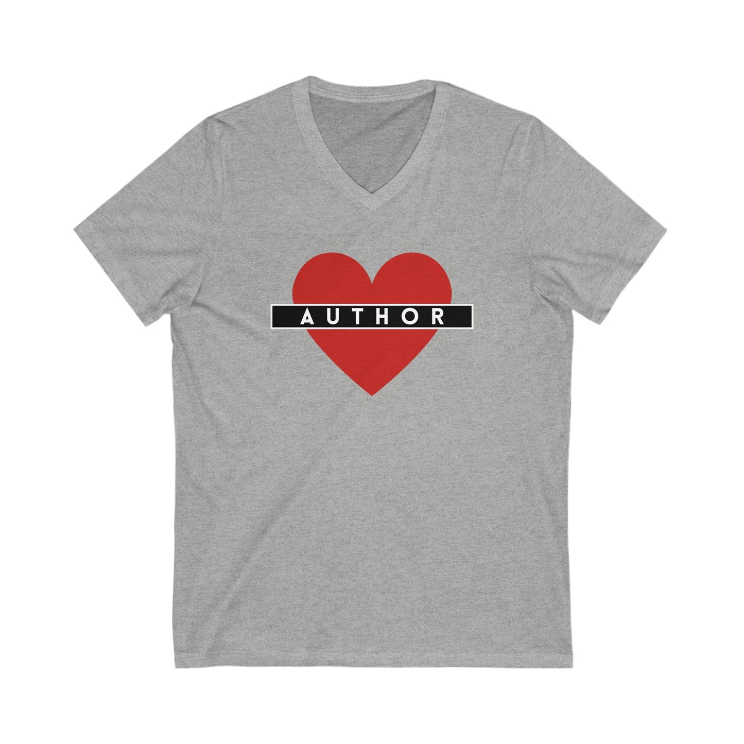AUTHOR LOVE - Short Sleeve V-Neck Tee