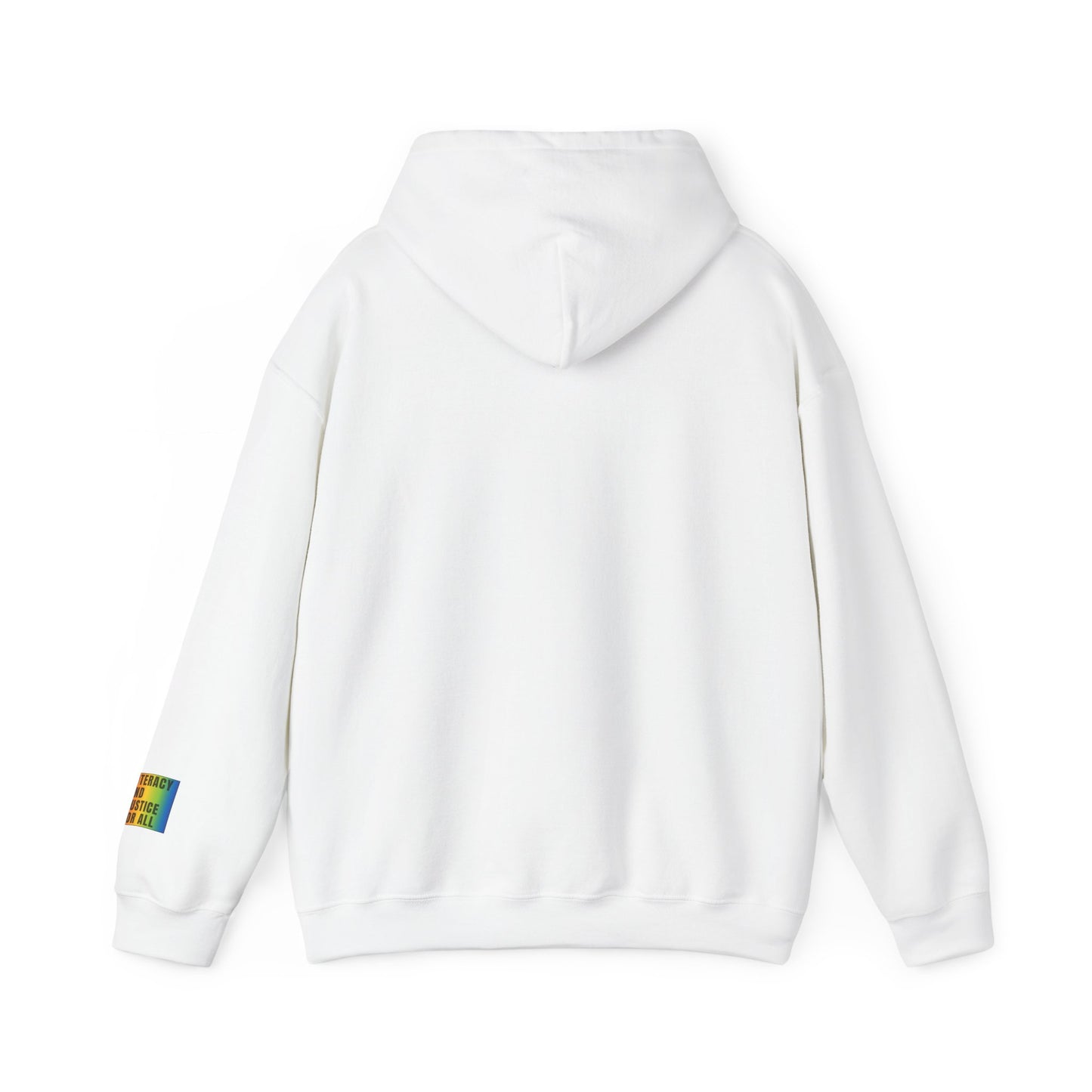 Literacy & Justice for All Hooded Sweatshirt,  book lover gift, perfect for the teacher in your life, literary enthusiast gifts