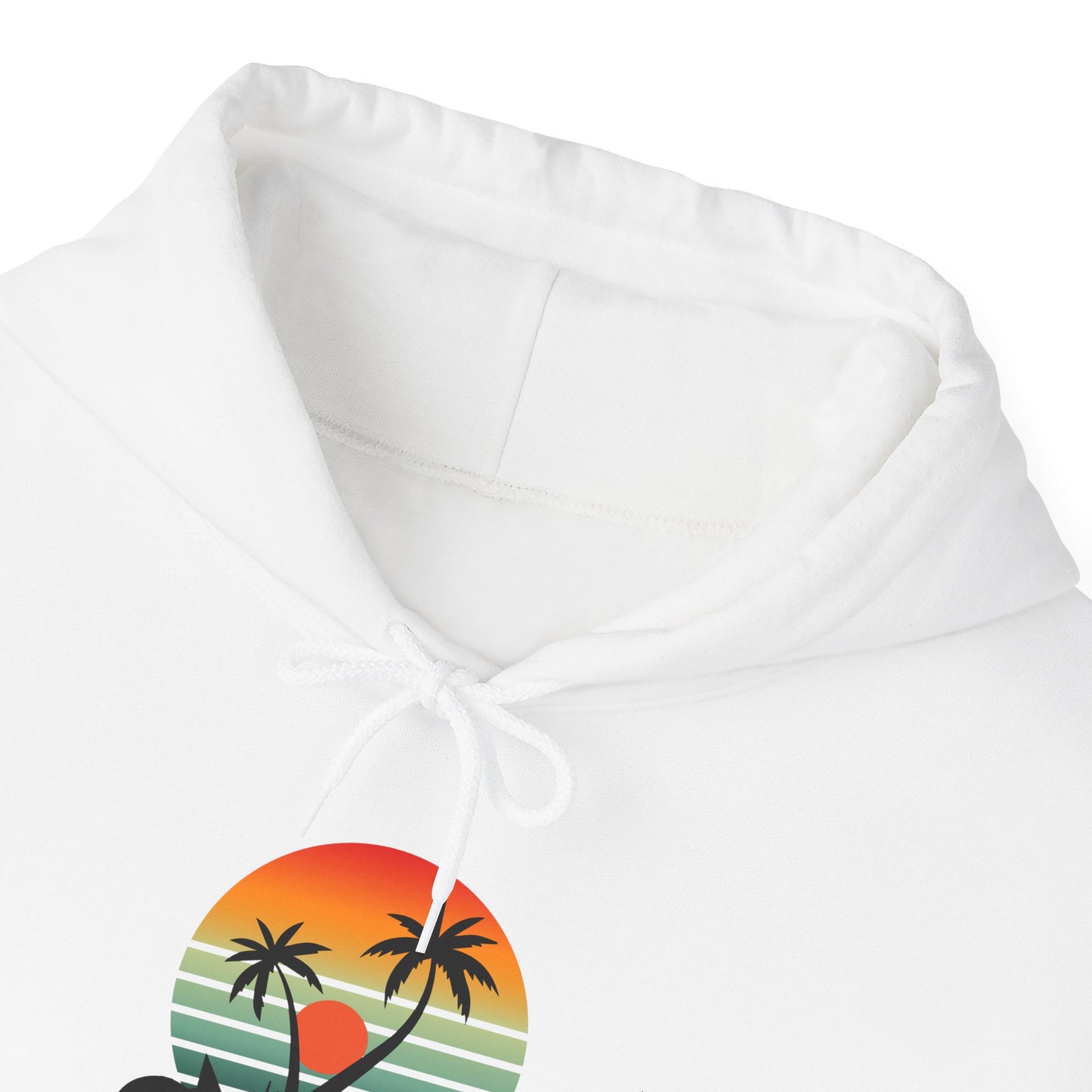 GET REAL Tropical, white, Heavy Blend™ Hooded Sweatshirt