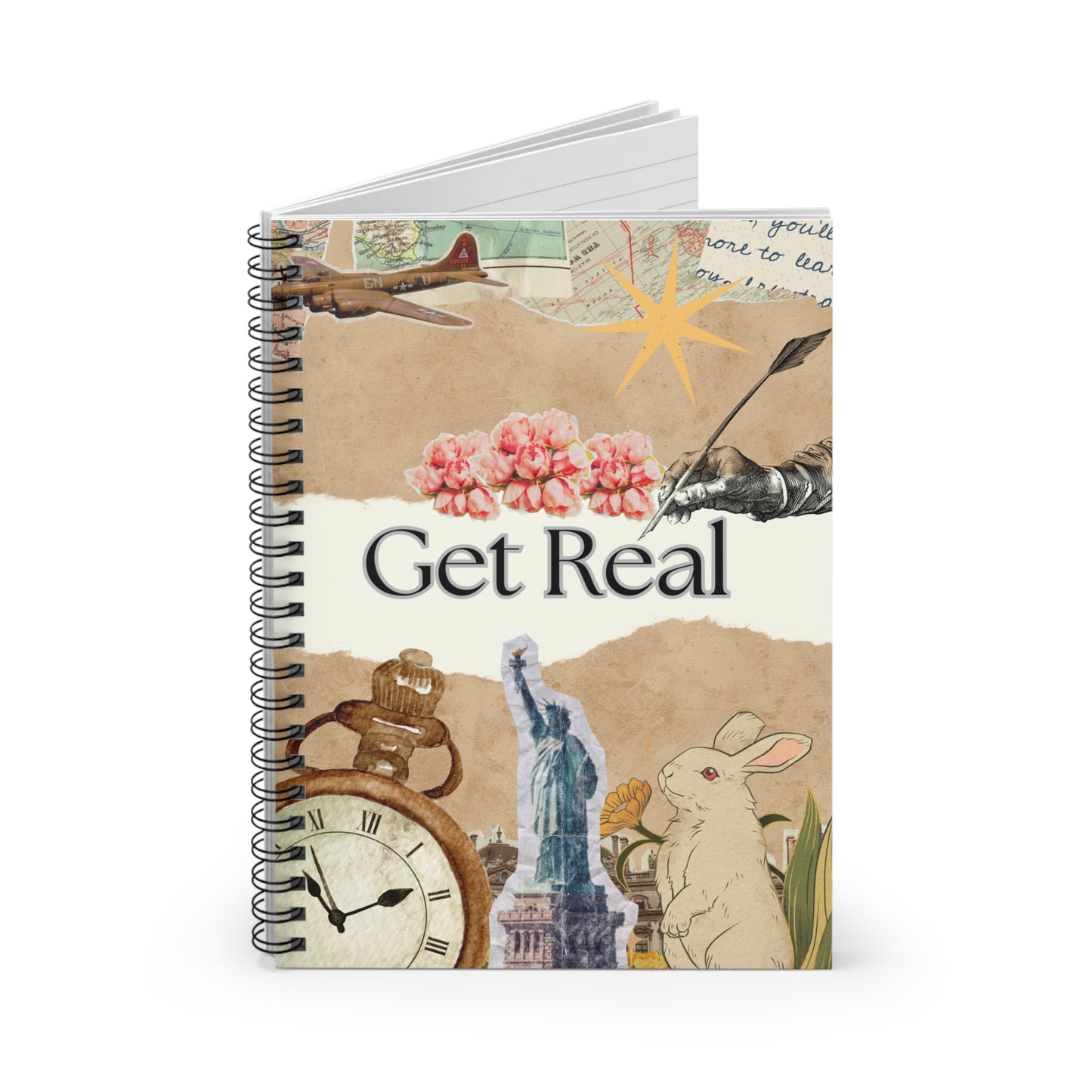 GET REAL VINTAGE Spiral Notebook - Ruled Line