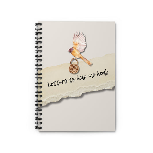 LETTERS TO HELP ME HEAL Spiral Notebook - Ruled Line
