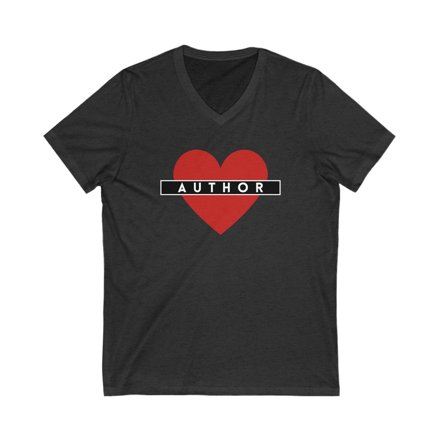 AUTHOR LOVE - Short Sleeve V-Neck Tee