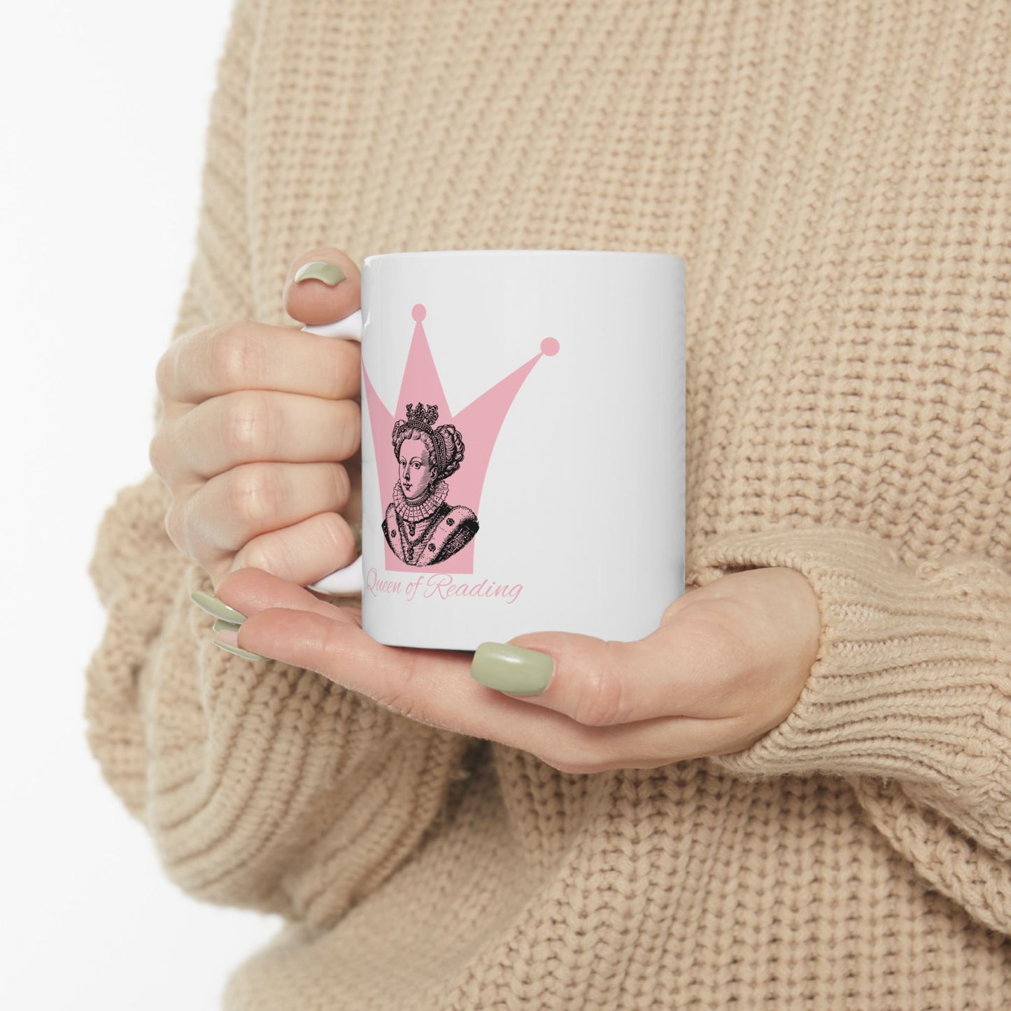 QUEEN OF READING Ceramic Mug