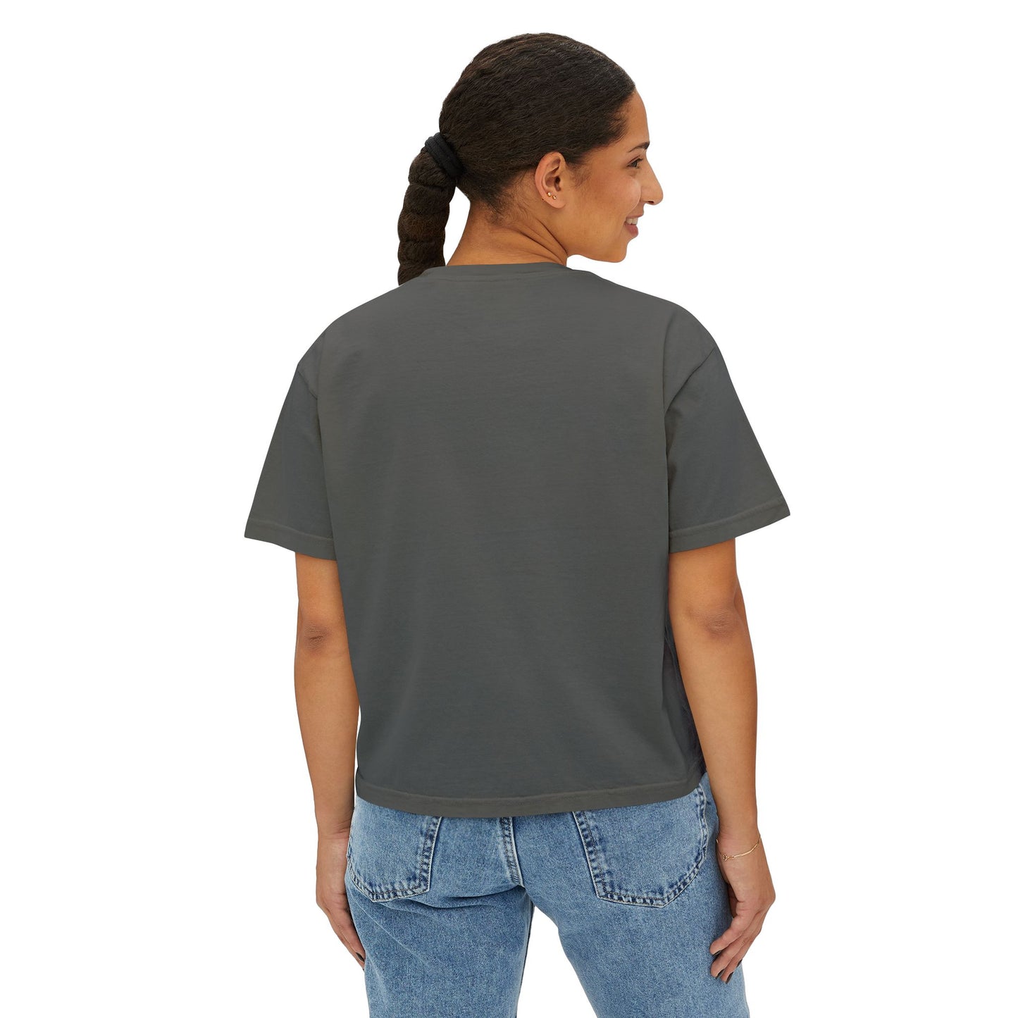 BORN TO READ FORCED TO WORK - Boxy Tee