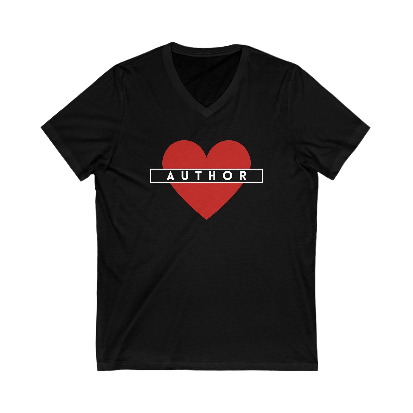 AUTHOR LOVE - Short Sleeve V-Neck Tee