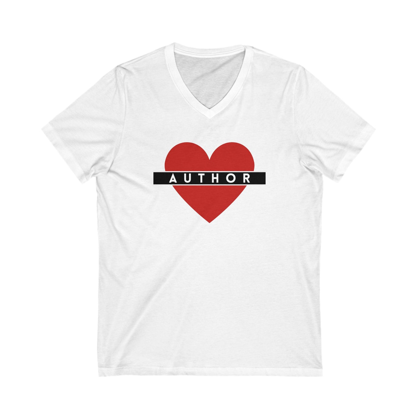 AUTHOR LOVE - Short Sleeve V-Neck Tee