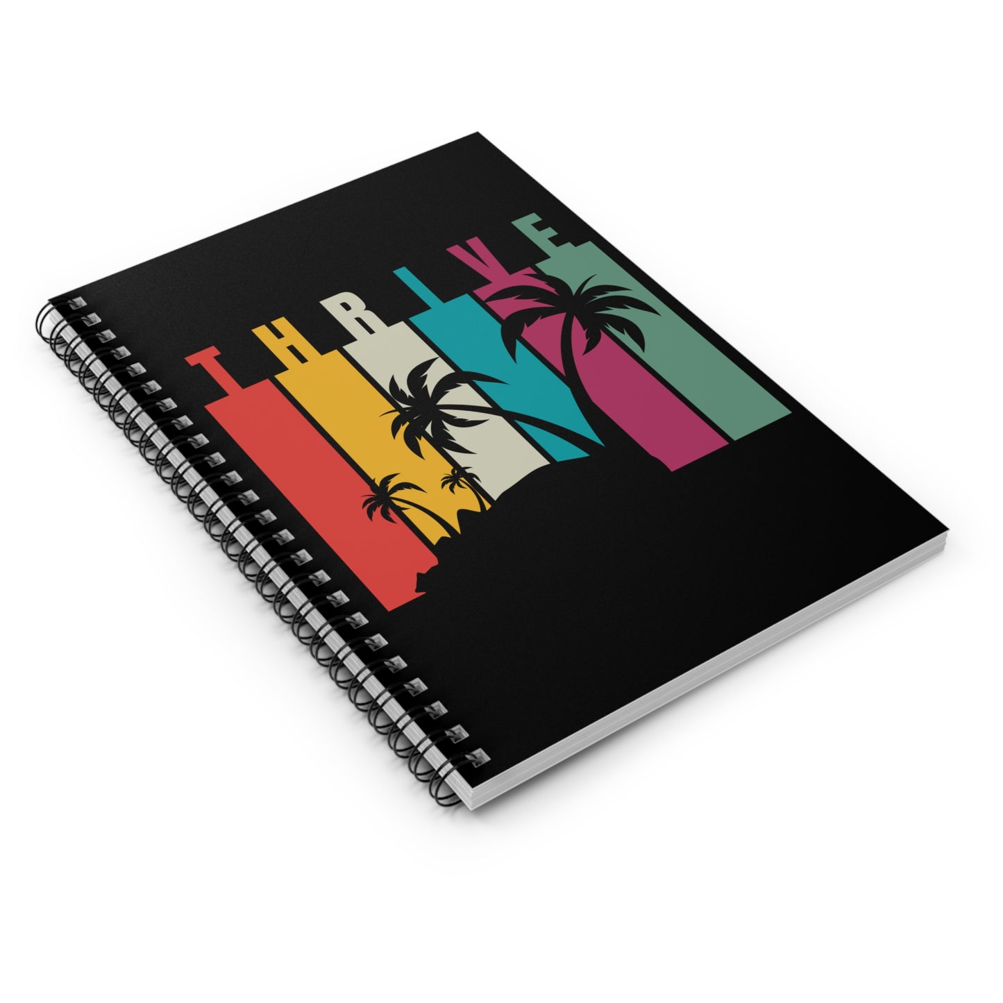 BLACK THRIVE Spiral Notebook - Ruled Line